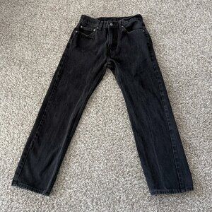 Levi’s 505 Black Jeans 31x30 (Fits 27x28) Unisex Boyfriend Fit Straight Leg *SEE